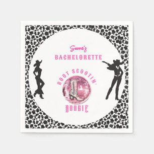 Nashville Cowgirl Disco Rodeo Bachelorette Weekend Napkin