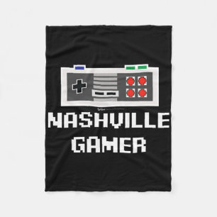 Nashville Gamer 8-bit City Fleece Blanket