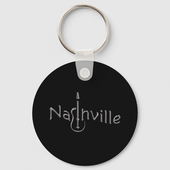 nashville gold tone key ring (Front)