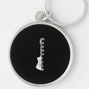Nashville Guitar Country Music Lovers Gifts Key Ring