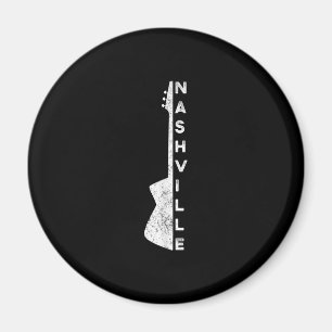 Nashville Guitar Country Music Lovers Gifts Magnet