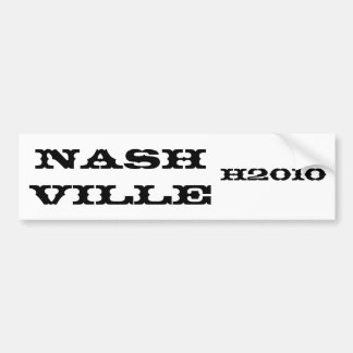 Nashville, H2010 bumper sticker