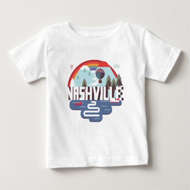 Nashville In Design Baby T-Shirt (Front)
