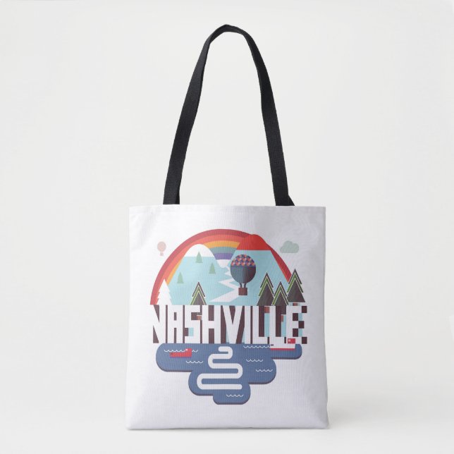 Nashville In Design Tote Bag (Front)