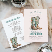 Nashville Last Rodeo Boots Bachelorette Party