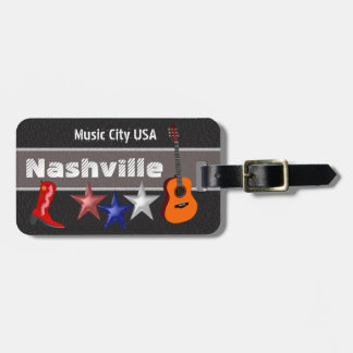 Nashville - luggage tag