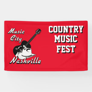 Nashville. Music city Banner