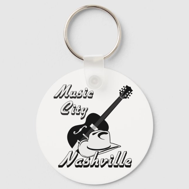 Nashville. Music city Key Ring (Front)
