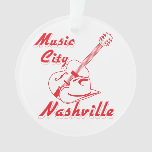 Nashville. Music city Ornament (Front)