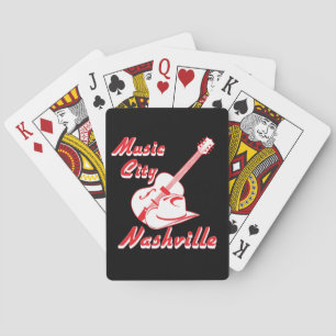 Nashville. Music city Playing Cards