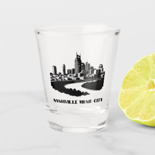 Nashville Music City Shot glass