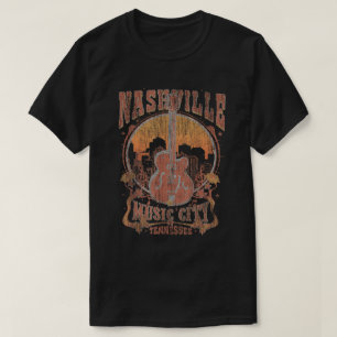 Nashville Music City Tennessee Guitar Shirt