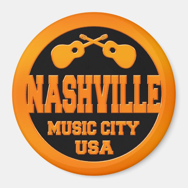 Nashville Music City USA Magnet (Front)
