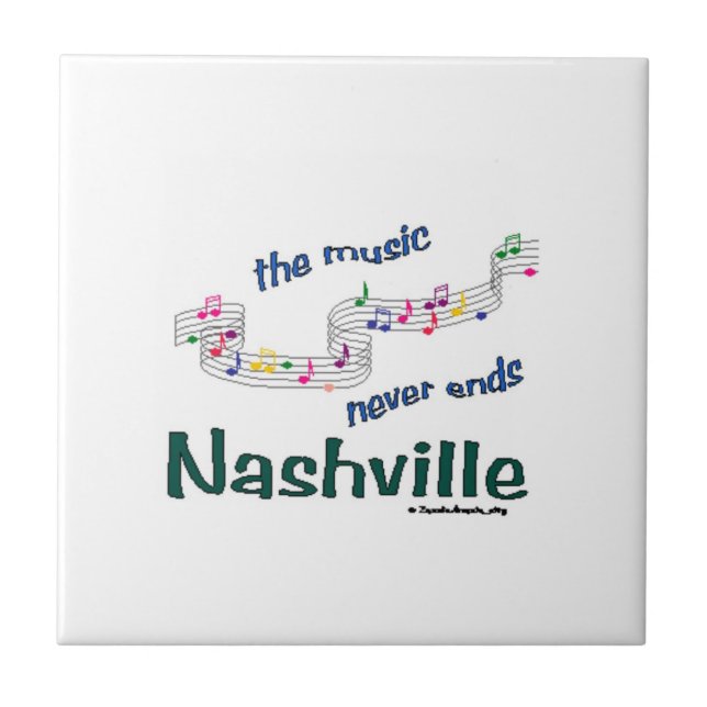 Nashville Music Notes Tile (Front)