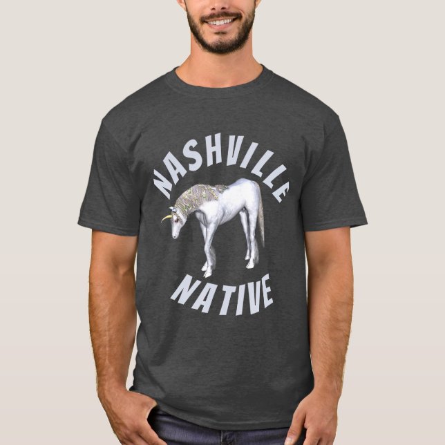 Nashville Native Unicorn T-Shirt (Front)