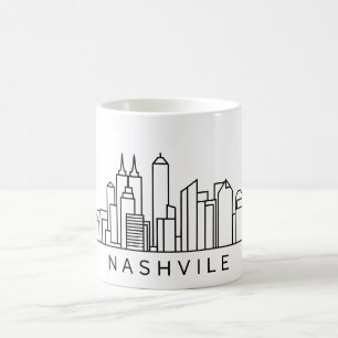 Nashville Skyline – Cityscape Design Coffee Mug