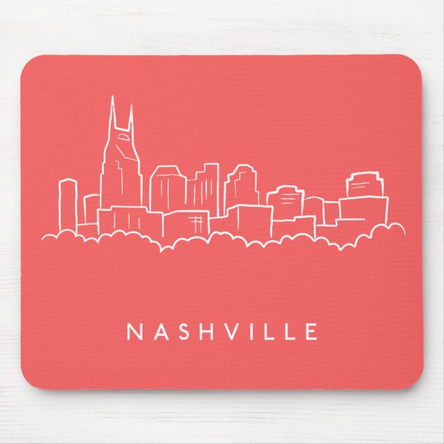 Nashville Skyline Mouse Pad (Front)