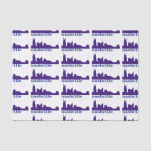 Nashville Skyline Purple Tissue Paper