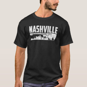 Nashville Skyline Tennessee Country Music Guitar P T-Shirt