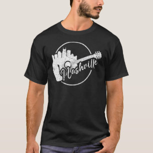 Nashville Skyline Tennessee Country Music Guitar P T-Shirt