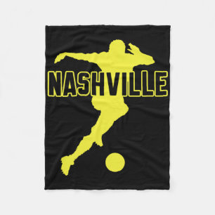Nashville Soccer Fan Support Stadium Show Your Pri Fleece Blanket