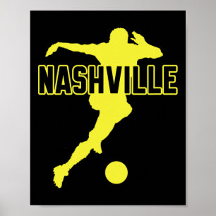 Nashville Soccer Fan Support Stadium Show Your Pri Poster