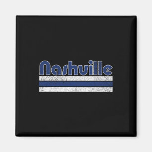 Nashville Soccer Vintage City Magnet