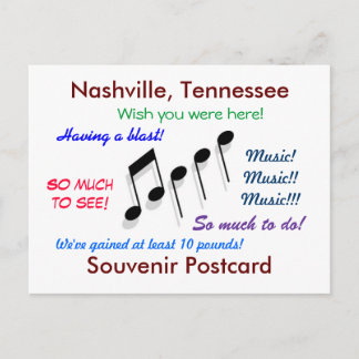 Nashville Souvenir Postcard
