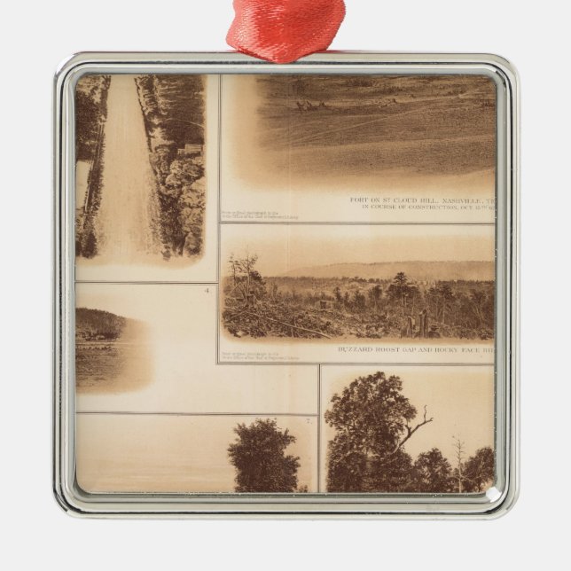 Nashville, Tenn Metal Tree Decoration (Front)