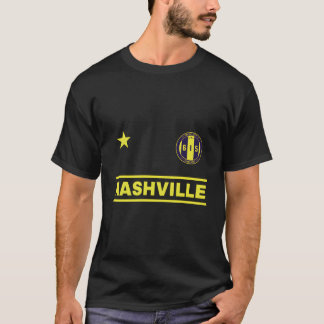 Nashville Tennessee - 615 Round Badge Designer Edi T-Shirt