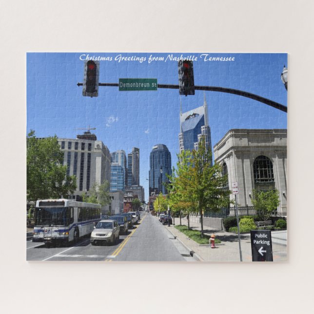 Nashville Tennessee. Christmas Greetings Jigsaw Puzzle (Horizontal)