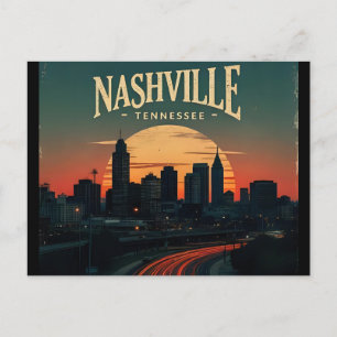 Nashville Tennessee City Skyline  Postcard