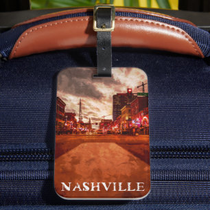 Nashville Tennessee  City View Luggage Tag
