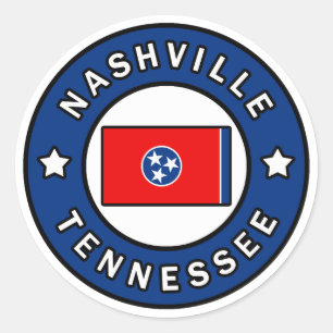 Nashville Tennessee Classic Round Sticker