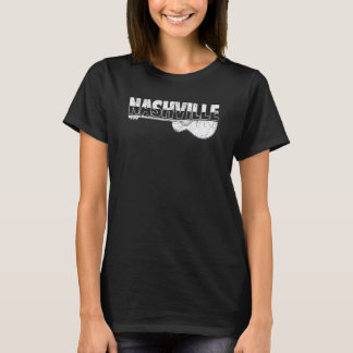 Nashville Tennessee Country Music Retro Guitar Pl T-Shirt