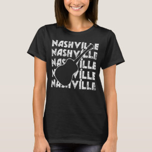 Nashville Tennessee Country Music  Retro Guitar Pl T-Shirt