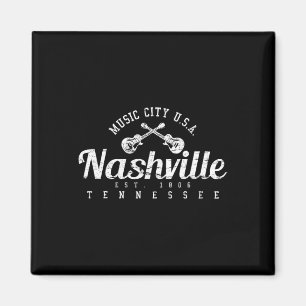 Nashville Tennessee Country Music Usa Shirt Gift Magnet