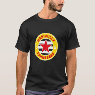 Nashville Tennessee Country Western Music USA Star T-Shirt