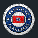 Nashville Tennessee Dartboard<br><div class="desc">Nashville Tennessee</div>