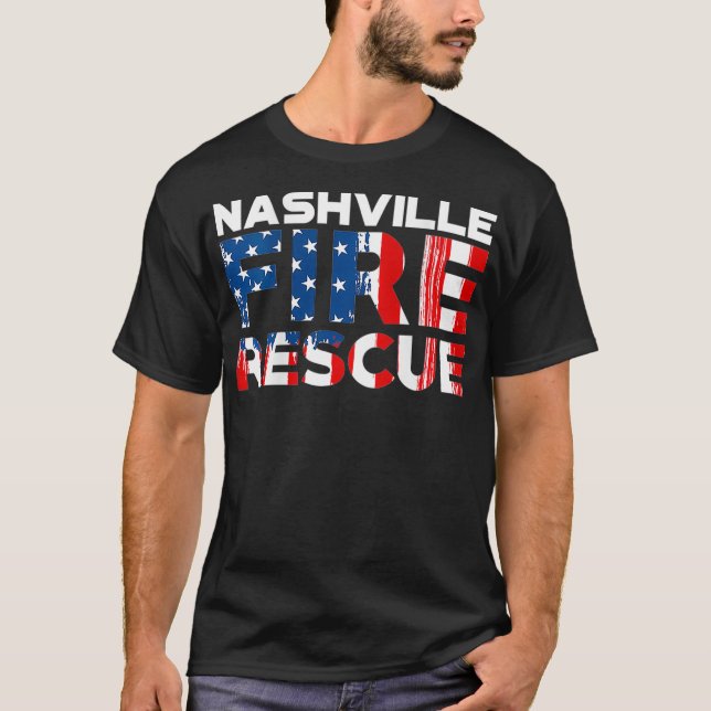 Nashville Tennessee Fire Rescue Department T-Shirt (Front)