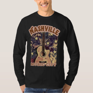 Nashville Tennessee Guitar Country Music City Guit T-Shirt