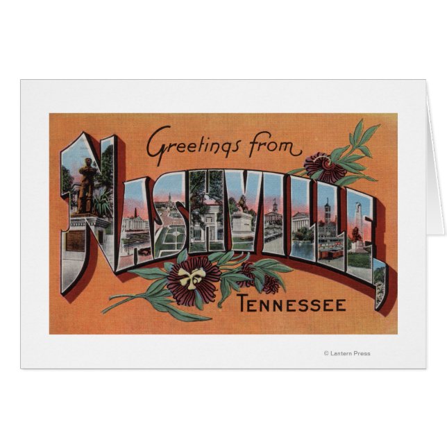 Nashville, Tennessee - Large Letter Scenes (Front Horizontal)