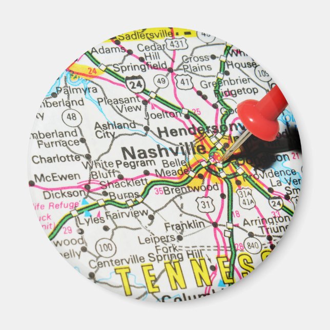 Nashville, Tennessee Magnet (Front)
