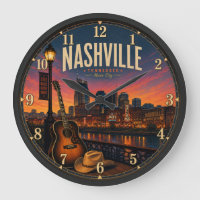 Nashville Tennessee Music City Broadway Sunset