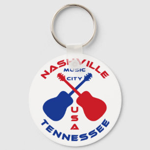 Nashville, Tennessee Music City USA Key Ring