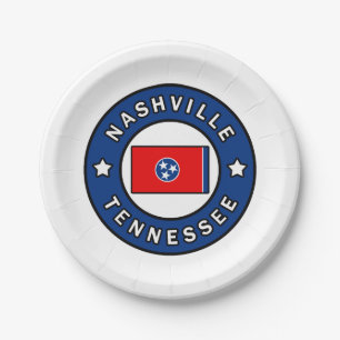Nashville Tennessee Paper Plate