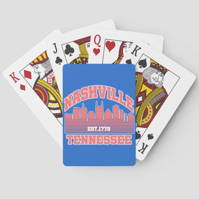Nashville,Tennessee Playing Cards (Back)