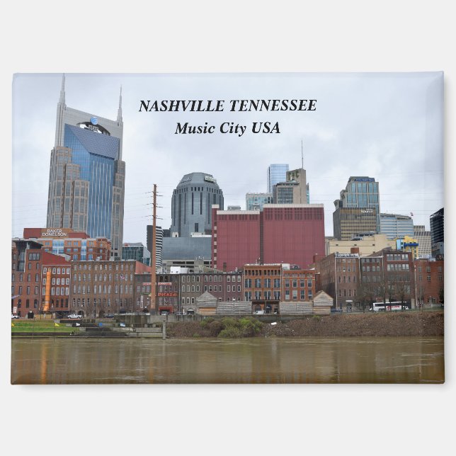 Nashville, Tennessee Riverfront Magnet (Front)