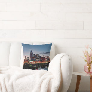 Nashville, Tennessee skyline Cushion