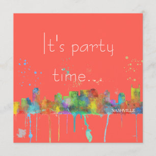 NASHVILLE, TENNESSEE SKYLINE - Invitations